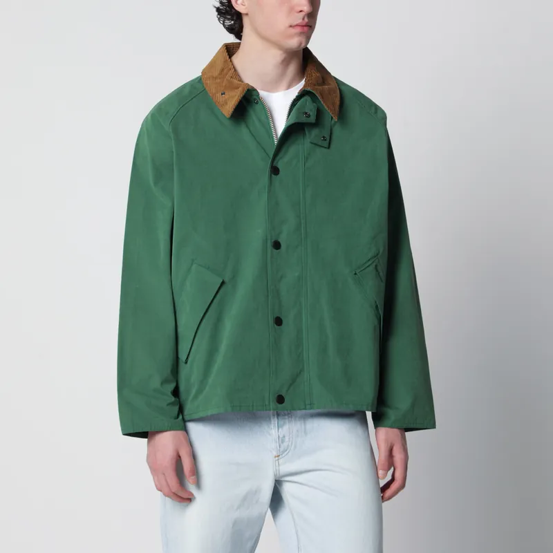 Oversized Transporter Racing Green Jacket - Barbour