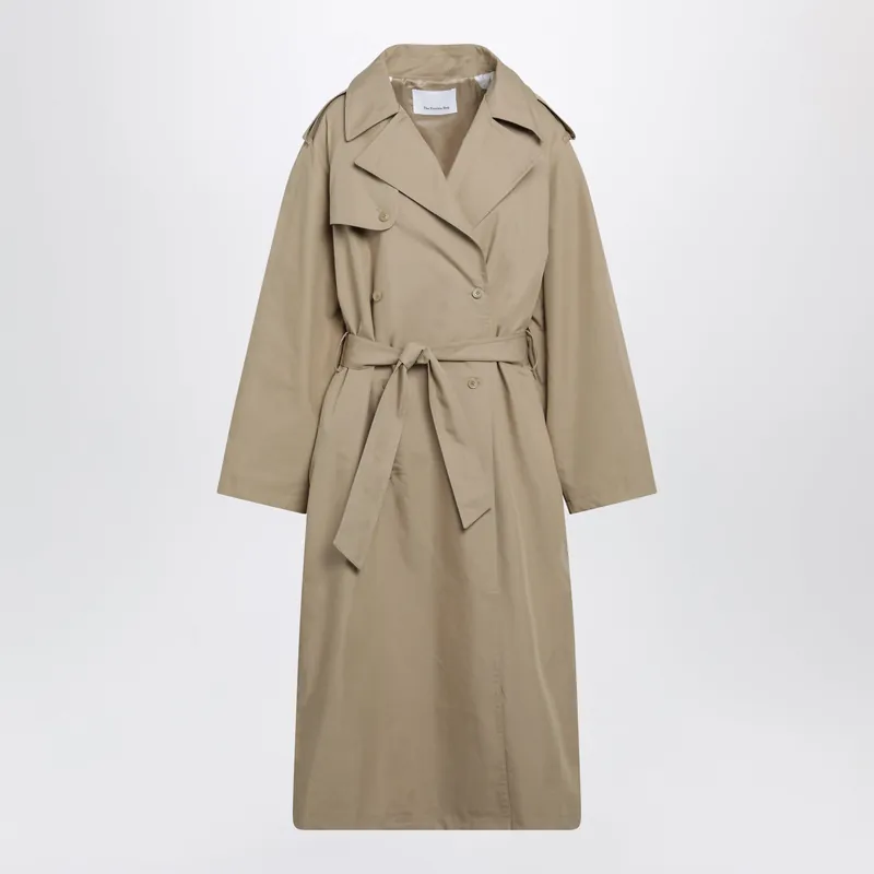 Riva Trench Coat In Camel Cotton - The Frankie Shop