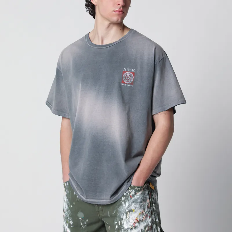 Black Atk T-Shirt With Faded Effect