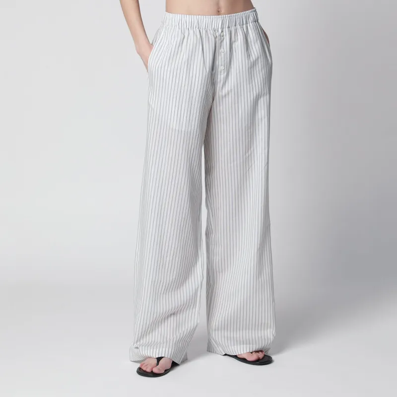 Silk Striped Pajama Trousers - RóHe