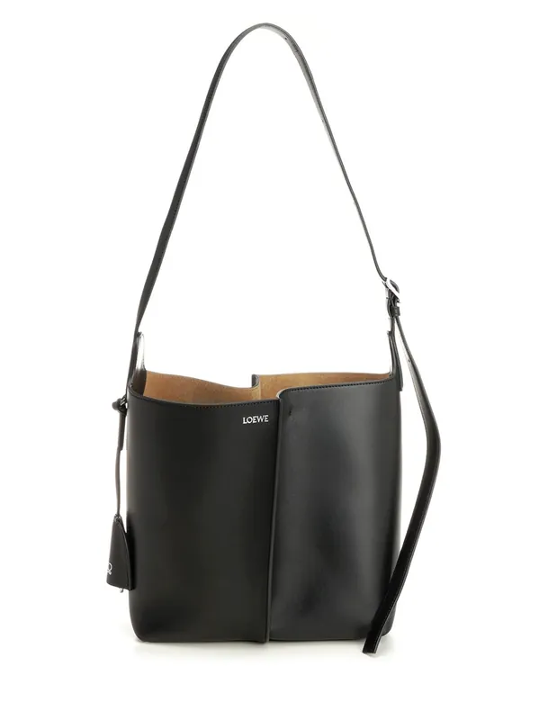 Bilbao Bucket Medium Shoulder Bags Black - Loewe