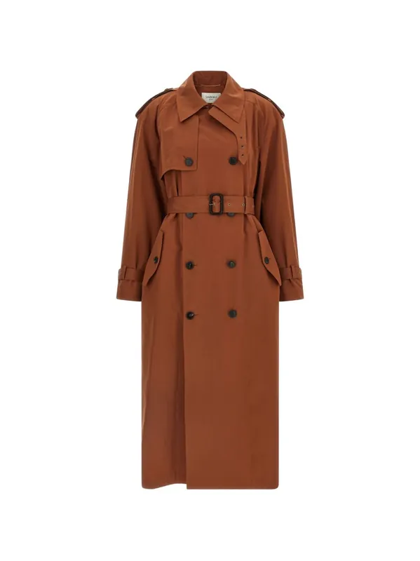 Cotton And Silk Trench Coat - Saint Laurent