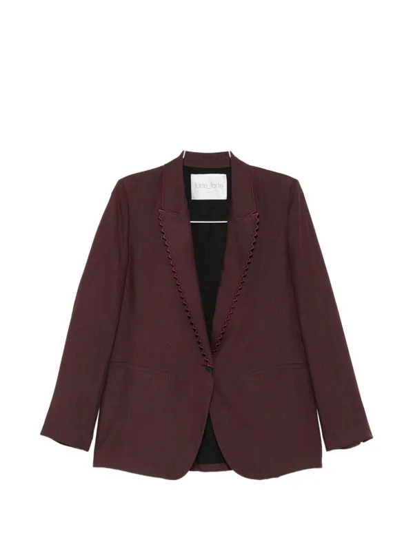 Linen Single-Breasted Jacket