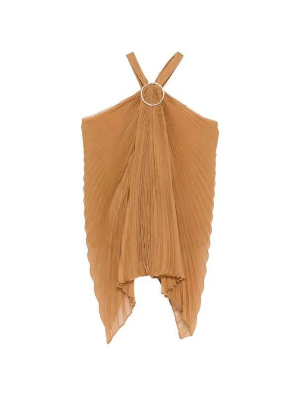Mxevalzer Ring-Pleated Top