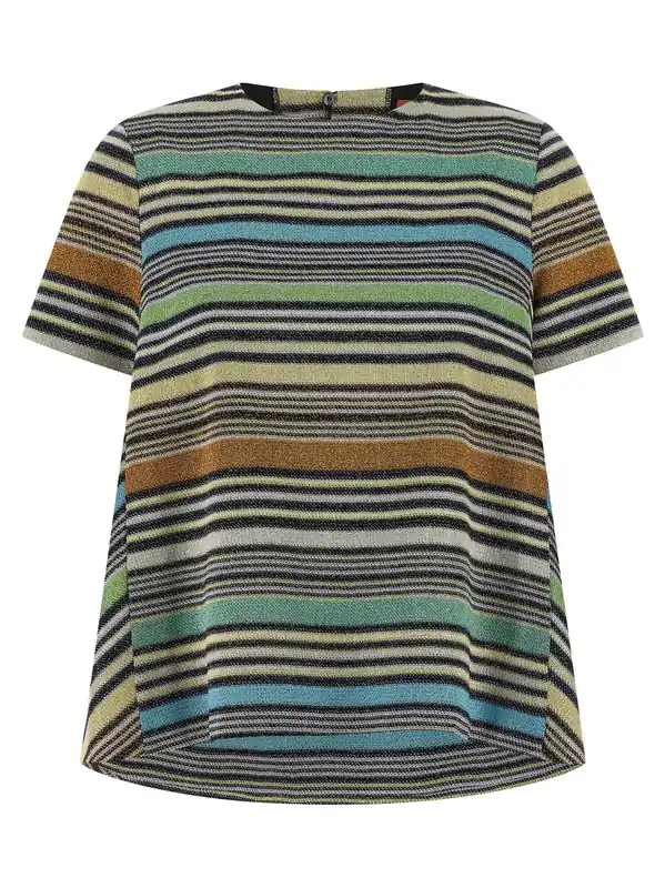 Lamé Stripes T-Shirt Multicolor