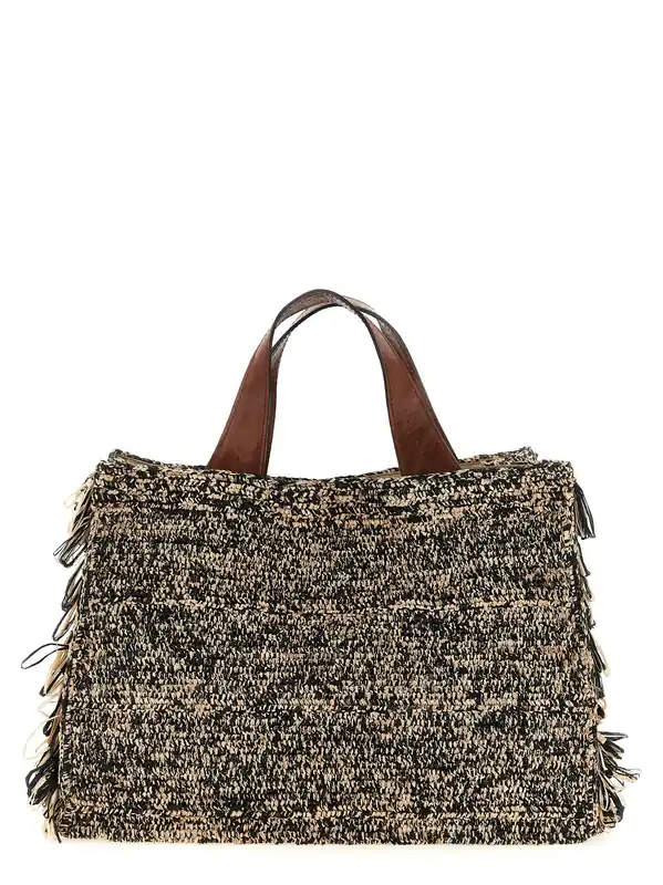 Onja Hand Bags White/Black - Ibeliv