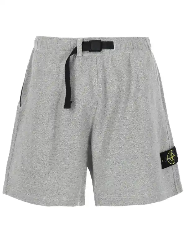 Shorts Con Patch Logo - Stone Island