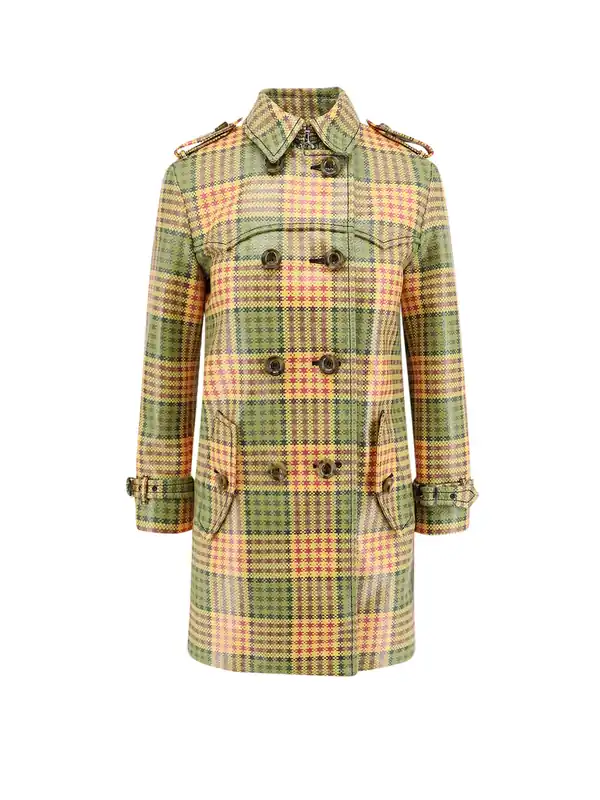 Summerside Multicolor Madras Coat - Burberry