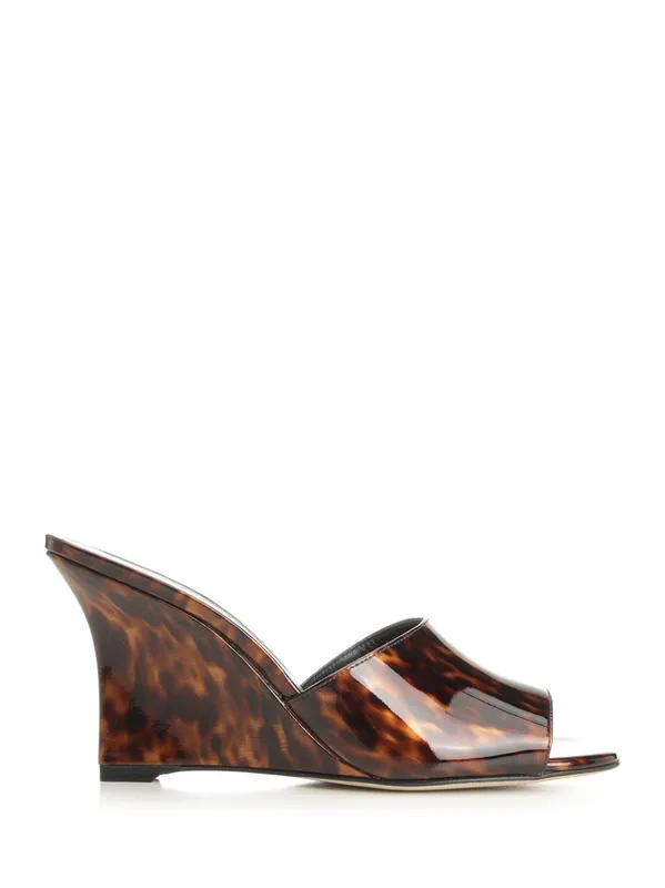 Mule Vinnie Wedge 85 Sandals Animalier - Stuart Weitzman