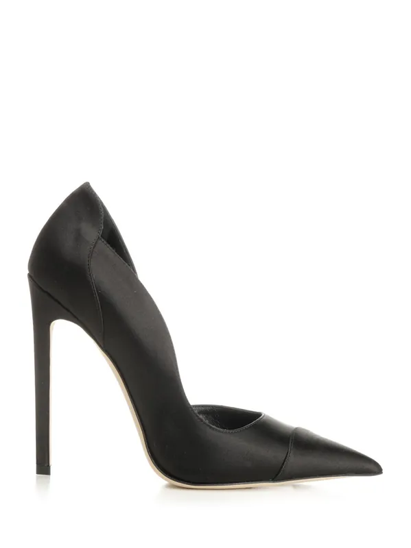 Brigitte DéColleté In Black Satin Pumps Black - Jimmy Choo