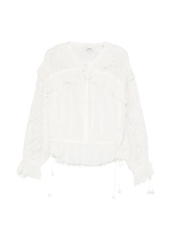 Nowana Silk Blend Blouse - Isabel Marant