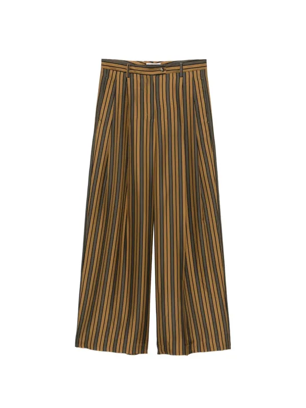 Striped Silk Trousers - Alberto Biani
