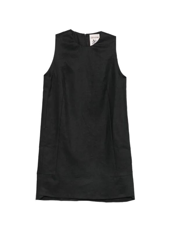 Sheena Linen Mini Dress - Semicouture