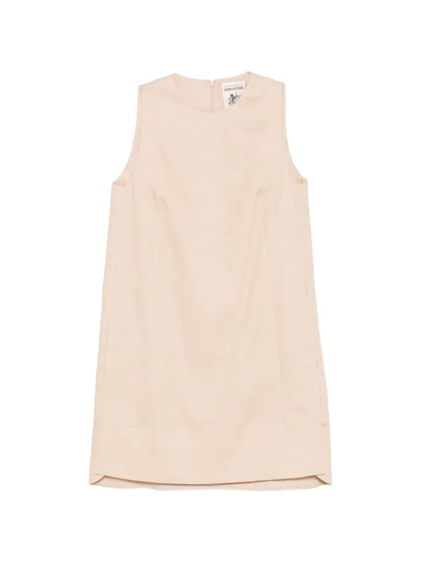 Sheena Linen Mini Dress - Semicouture