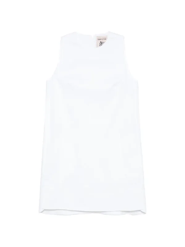 Sheena Linen Mini Dress - Semicouture