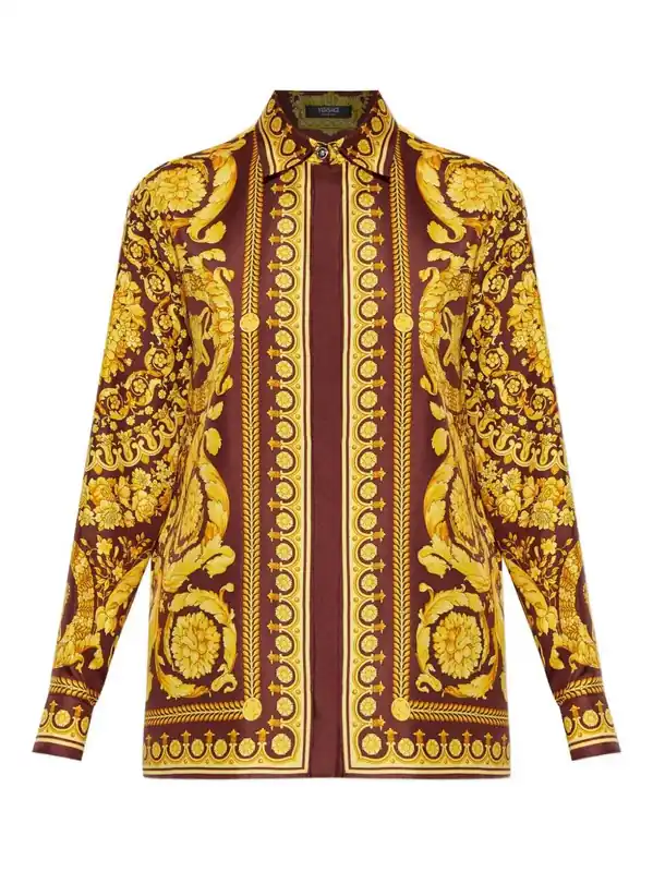 Floral Silk Blouse - Versace
