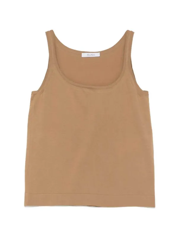 Pumano Tank Top With Wide Neck - Max Mara