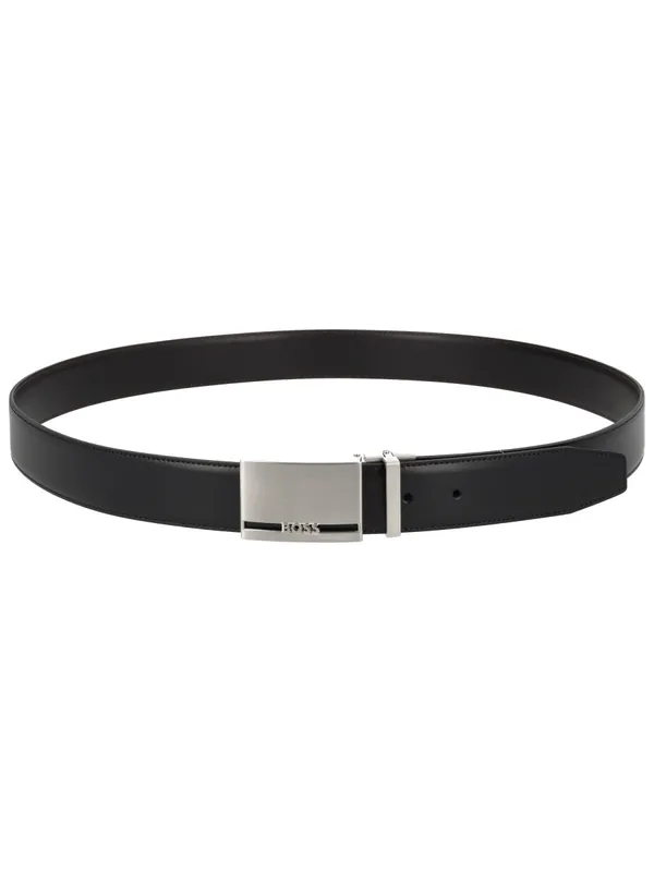 Cintura In Pelle Con Fibbia - Boss