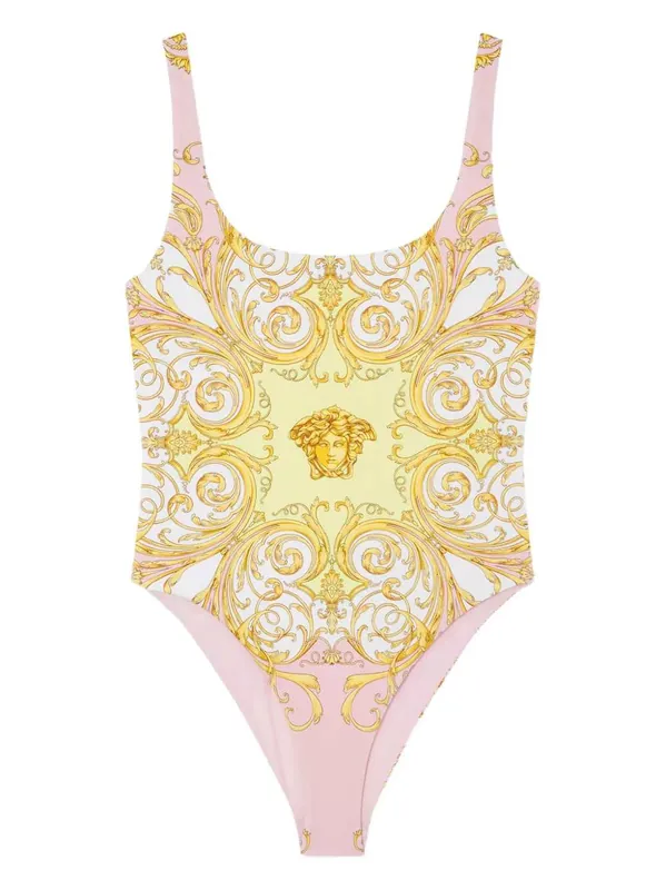 Spring Baroque Print Swimsuit - Versace