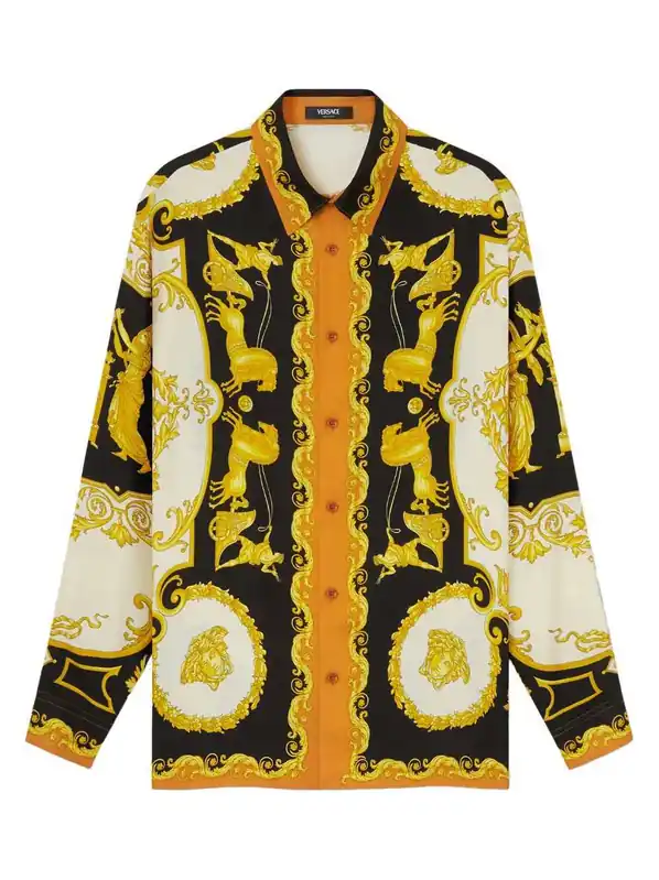 Baroque Print Shirt - Versace