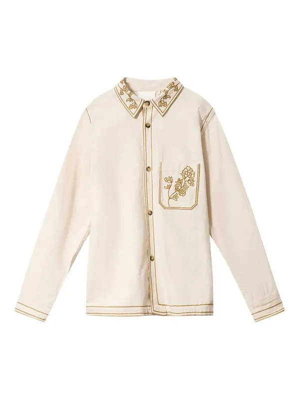 Rudy Shirt Jacket With Embroidery - Isabel Marant