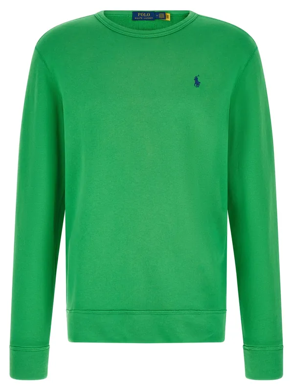 Loopback Cotton Sweatshirt Green - Polo Ralph Lauren