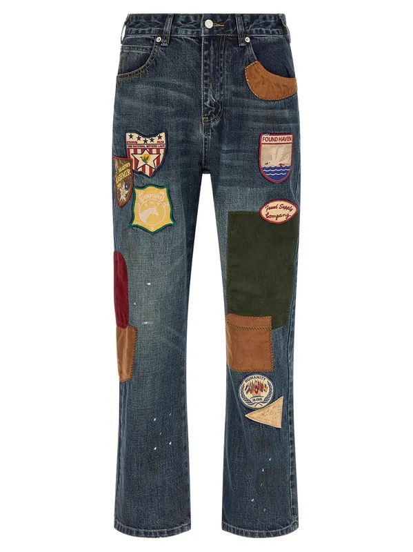 Patchwork Jeans Blue - Found
