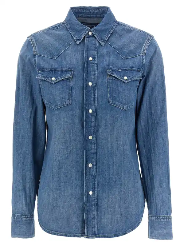 Denim Shirt Shirt And Blouse Blue - Polo Ralph Lauren