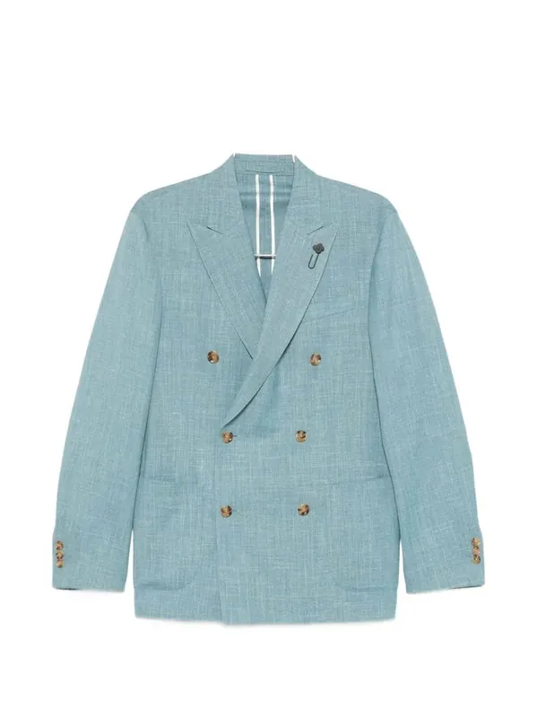 Double-Breasted Wool Blazer