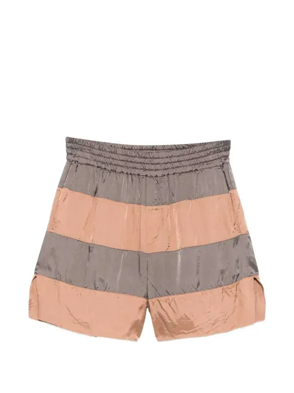 Striped Shorts With Drawstring Waist - Dries Van Noten