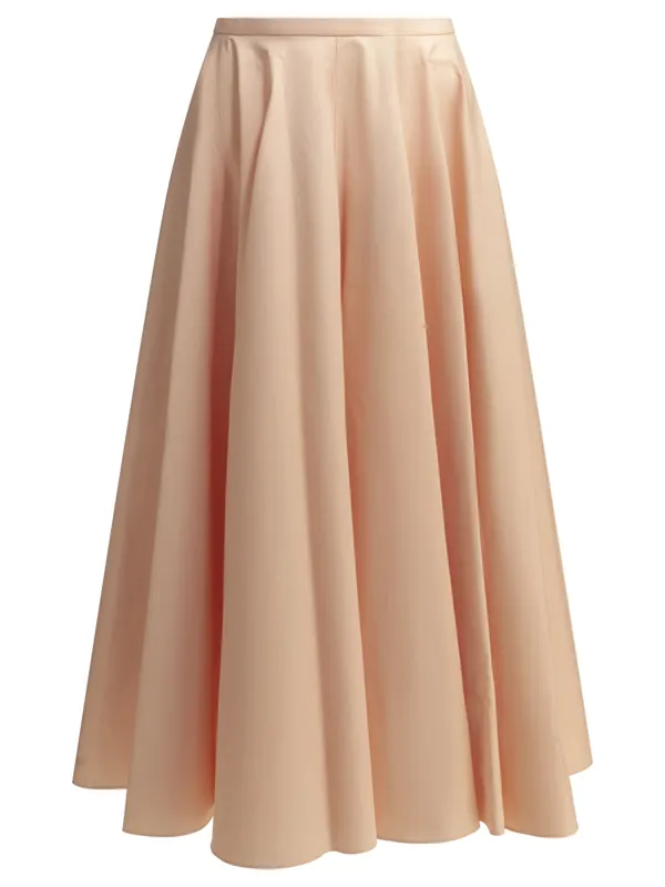 Long A-Line Skirt Skirts Pink
