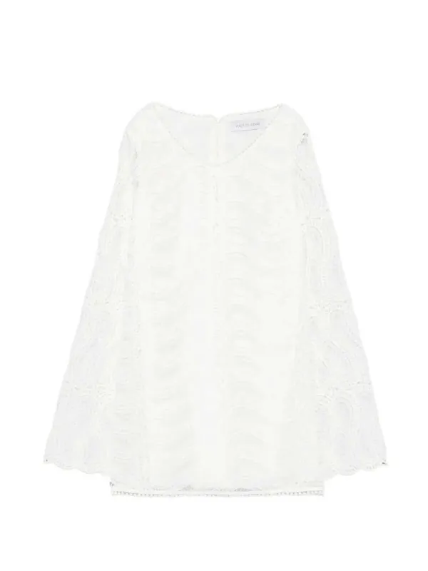 Maty V-Neck Dress With Wavy Lace