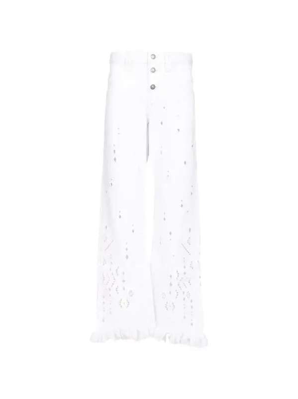 Frayed Broderie Anglaise Trousers - Isabel Marant
