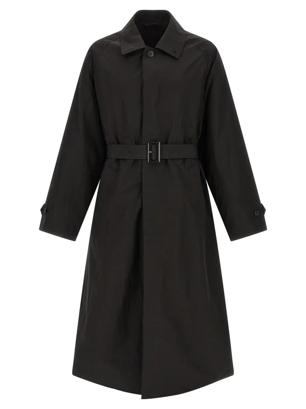 Technical Fabric Trench Coat Coats And Trench Coats Black - Ssstein
