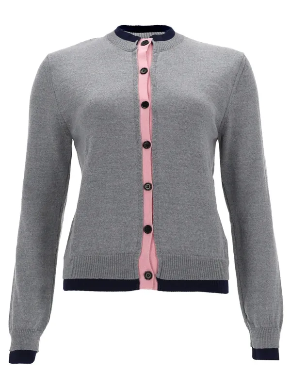 Cardigan Con Dettaglio Doppio Bordo - MSGM