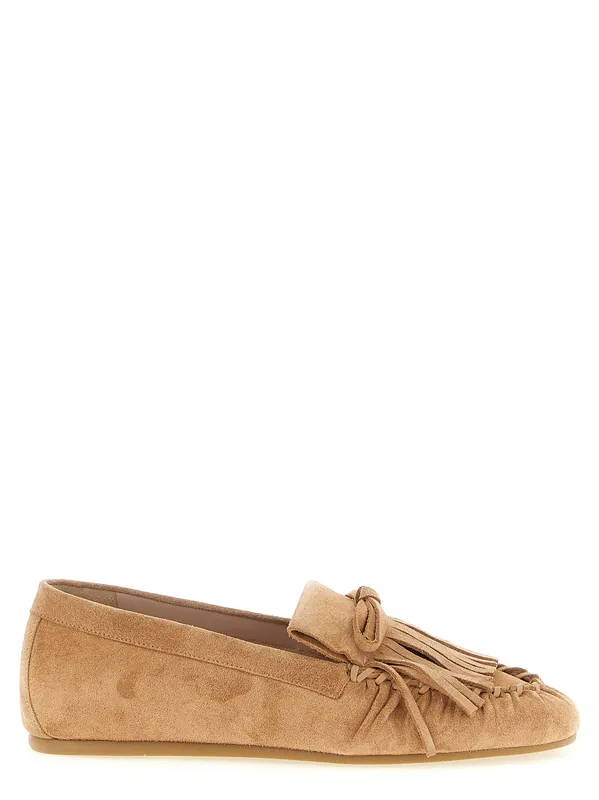 Britt Fringe Loafers Brown - Stuart Weitzman