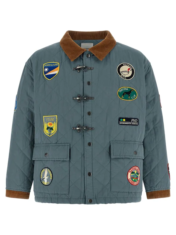 Farmstead Quilt Patch Puffer Jackets Blue - Found