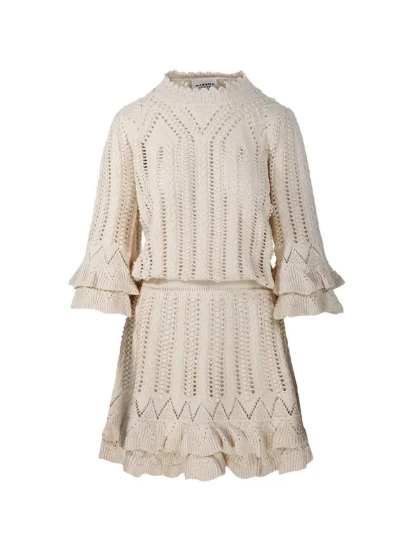 Norma Short Dress With Ruffles - Isabel Marant ÉToile