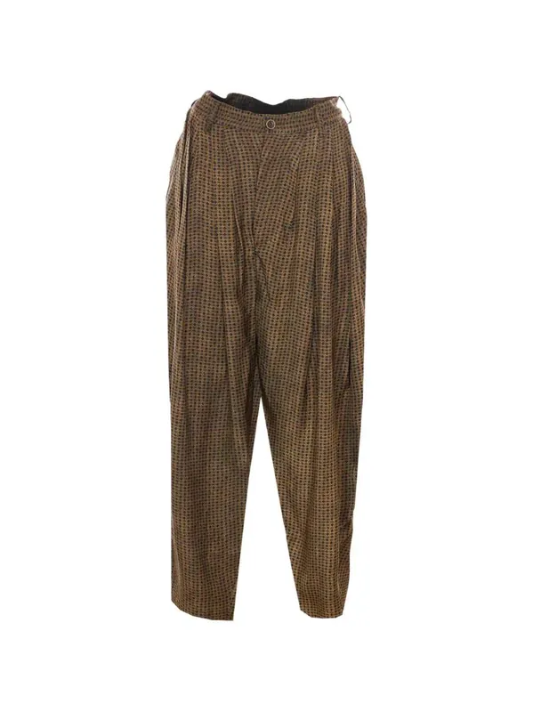 Priya Trousers With Geometric Pattern - Uma Wang