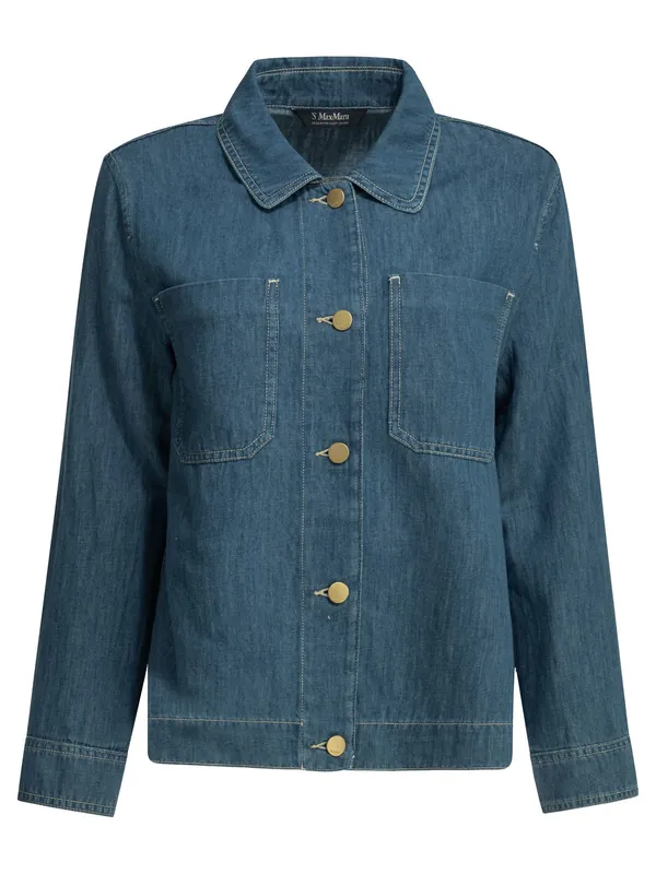 Casual Denim Shirt Shirts Blue - Max Mara S