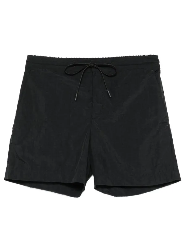 Crinkled Effect Drawstring Nylon Shorts - Pantaloni Torino