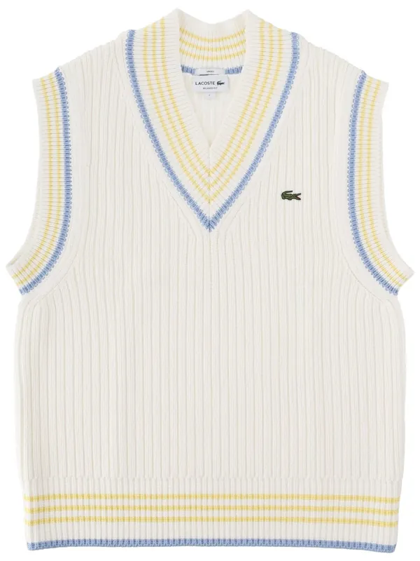 Gilet In Maglia Con Logo - Lacoste