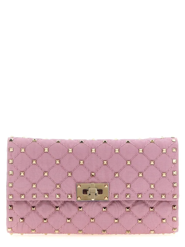 Rockstud Spike Crossbody Bags Pink - Valentino Garavani