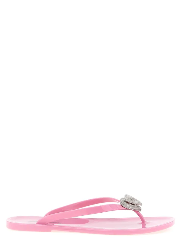 Double Heart Sandals Pink - Mach & Mach