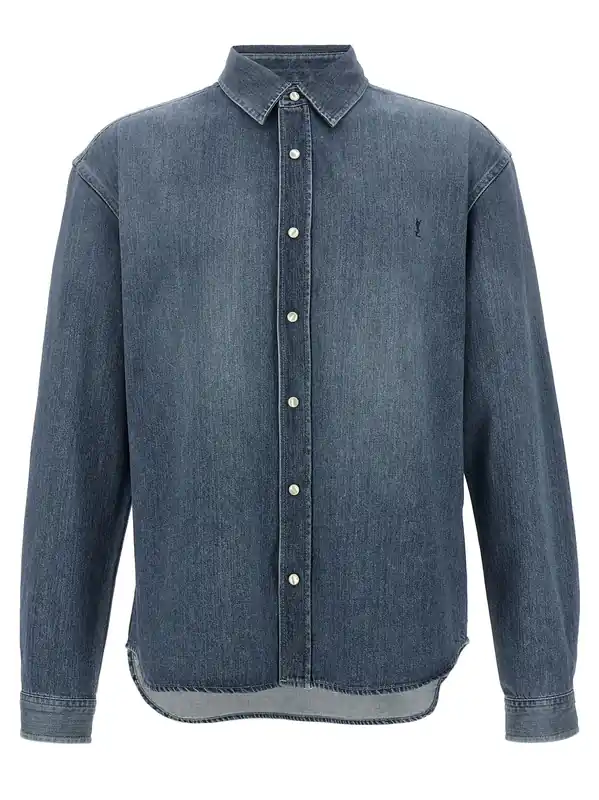 Cassandre Shirt And Blouse Blue - Saint Laurent