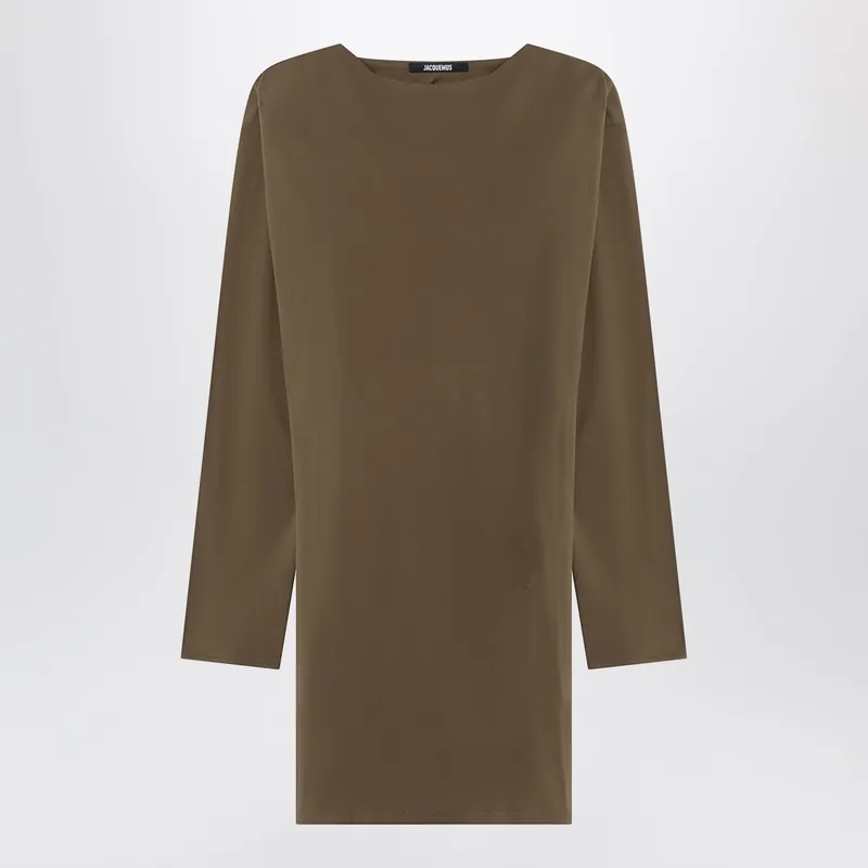 Dark Khaki Green Mistral Dress - Jacquemus