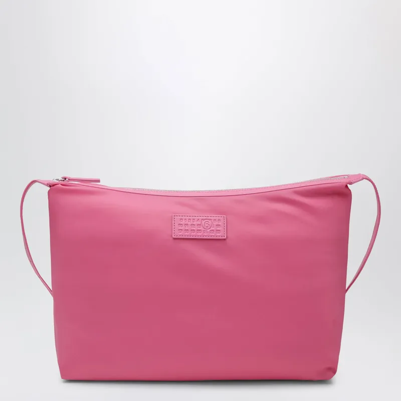 Numeric Crossbody Bag In Nylon, Carmine Rose - MM6 Maison Margiela