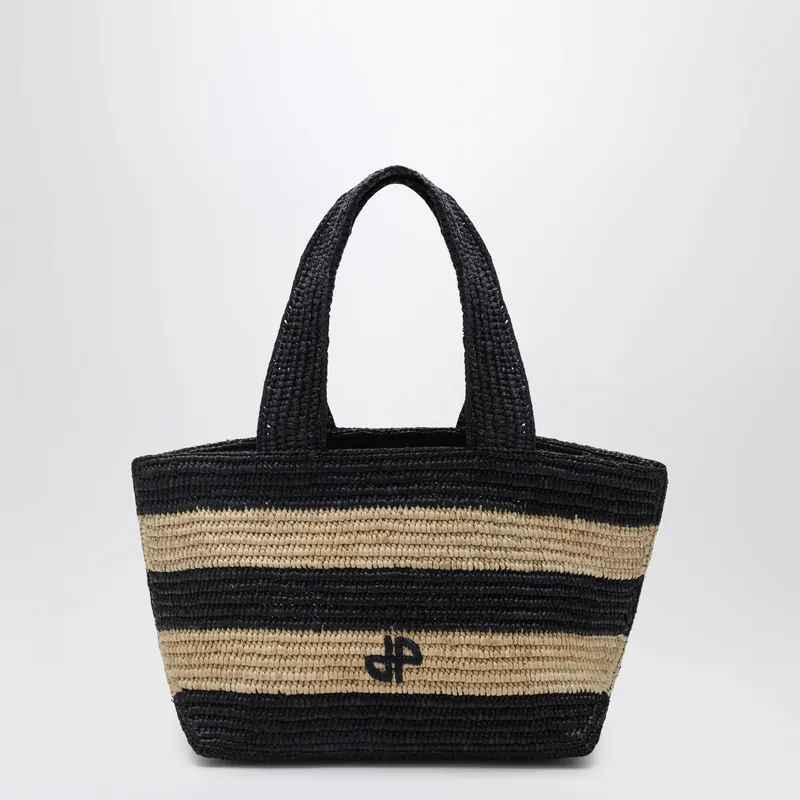Trapeze Pm Shopping Bag In Raffia - Patou