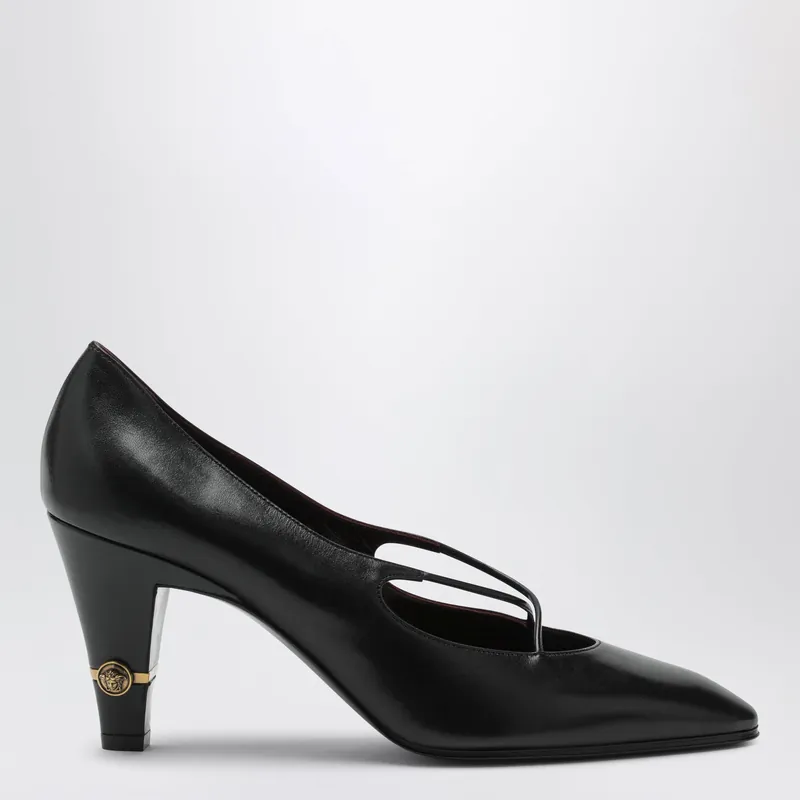 Giulietta Pumps In Black Leather - Versace