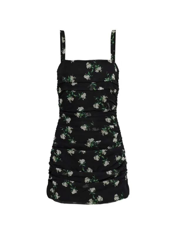 Floral Print Ruffle Dress - Dolce & Gabbana